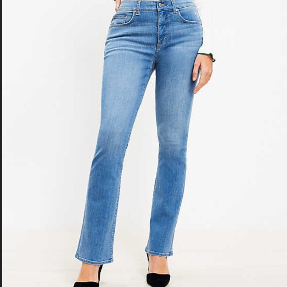 Loft Boot Cut Curvy Jeans W Size 8